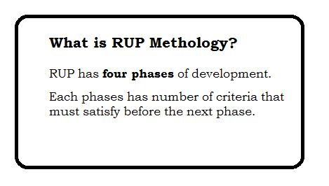 Rational Unified Process (RUP) methodology
