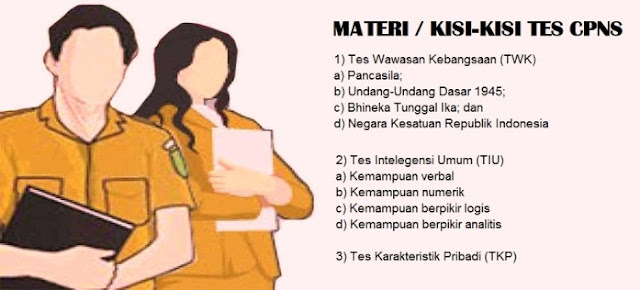 Pelaksanaan registrasi online penerimaan CPNS  MATERI /  KISI-KISI SOAL TES CPNS TAHUN 2018