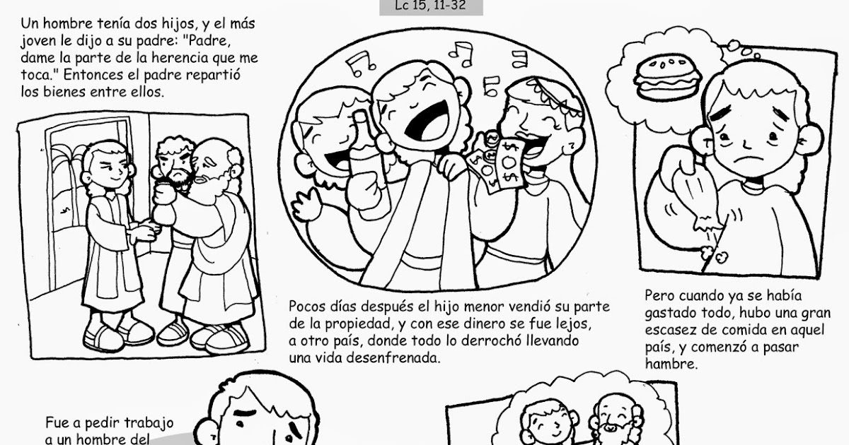 Desde mi rincón de religión: El Hijo Pródigo - colorear