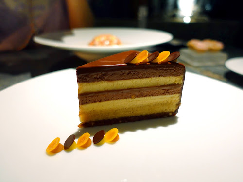 Michelin-starred Belon Soho French fine-dining restaurant - Chocolate hazelnut cake