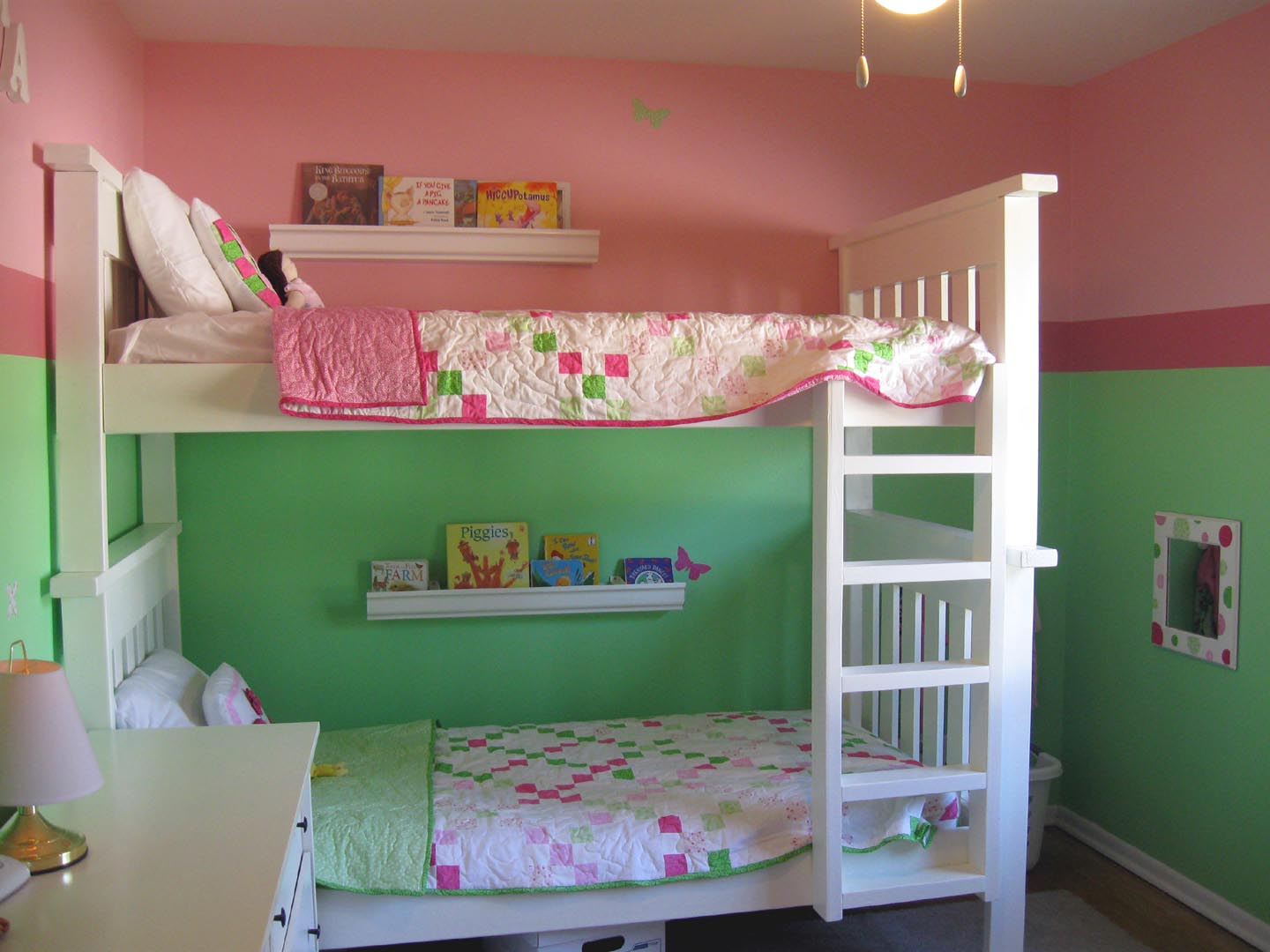 Girls Room Ideas with Bunk Beds