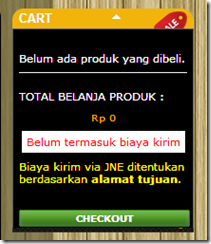 Keranjang belanja toko online Bajuditoko