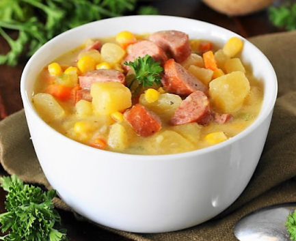 Kielbasa Potato Soup #dinnereasy #quickandeasy #dinnerrecipe #lunch #amazingappatizer