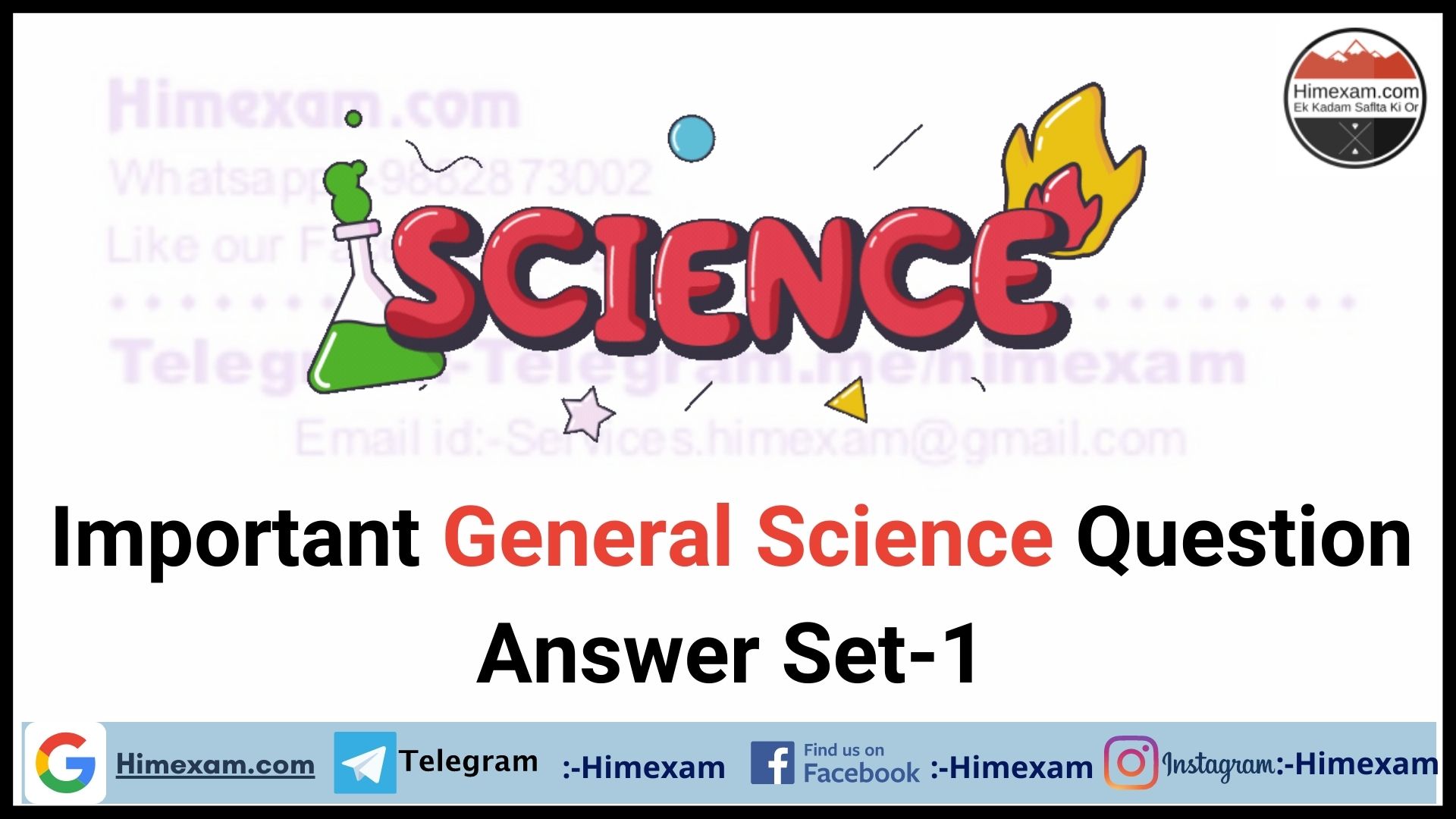 Important General Science Question Answer Set-1