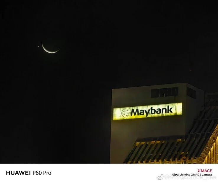 Huawei P60 Professional Caught This Beautiful Picture of the Moon & Venus