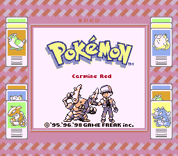 Pokemon Carmine Red Cover