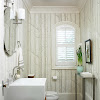 Wallpaper For Bathroom Ideas / How to add elegance to a bathroom with wallpapers - The yellow is echoed by the towels, and the rest of the space remains neutral so the yellow really pops.