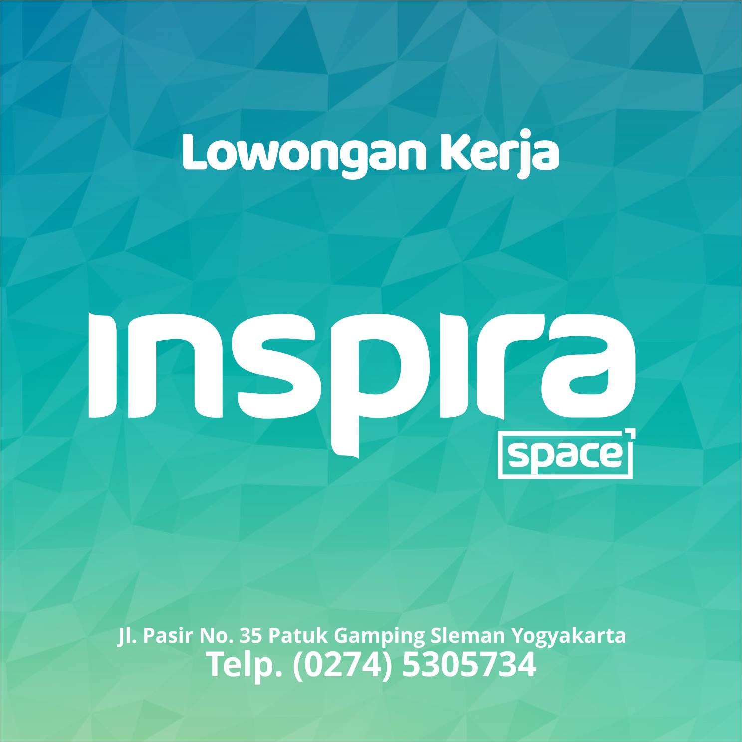 Lowongan Kerja di InspiraSpace Yogyakarta Customer Service Digital Marketing Marketing Marketplace Product Designer Desain Grafis Copy Writer