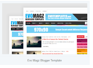 contoh template blog