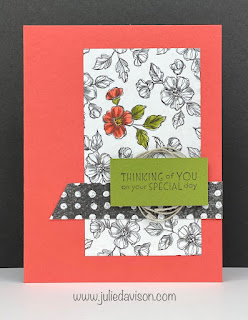 Stampin' Up! Inspired Thoughts Card ~ Perfectly Penciled Designer Paper #stampinup www.juliedavison.com