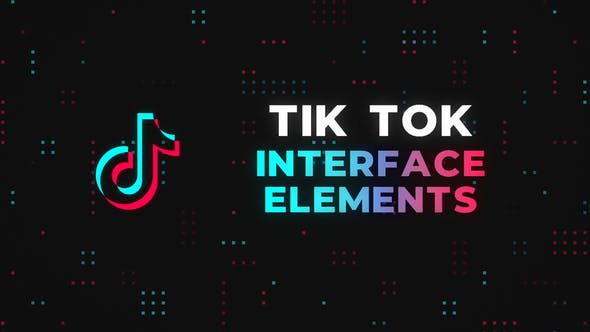  Tik Tok Interface Elements : Adobe After Effects 