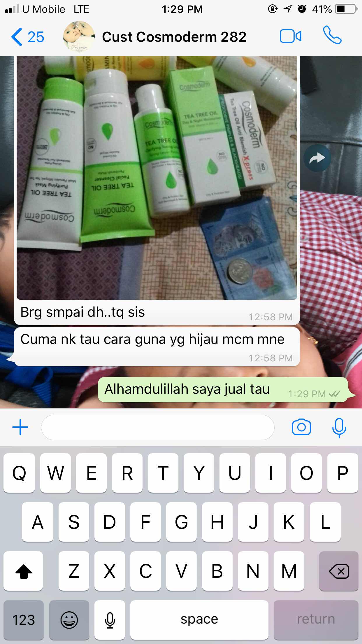 Betul ke ada TRUSTED AGENT produk Cosmoderm?