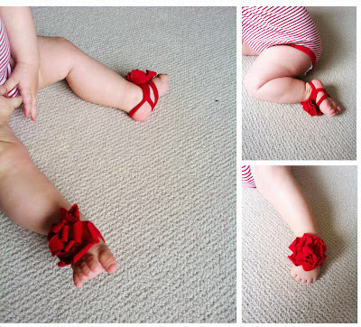 DIY and free sewing pattern: Barefoot baby sandals