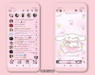 Cute Theme For YOWhatsApp & GB WhatsApp By Luna