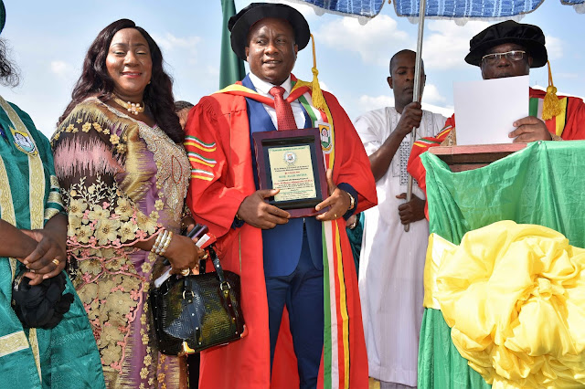 Air Peace boss gets doctorate, wows Anambra varsity with N70m, nonviolence centre 