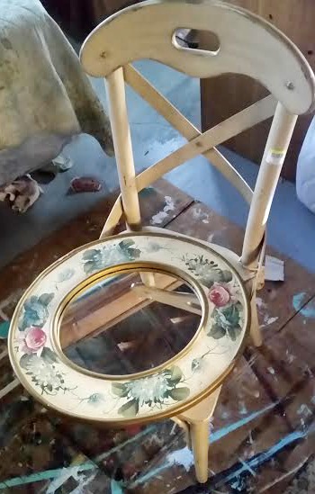 thrift store, chair, makeover, before, fusion mineral paint, https://goo.gl/Jlx9EA