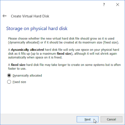 VirtualBox - Stroage on physical hard disk