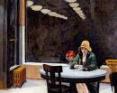 donna in bar di Hopper