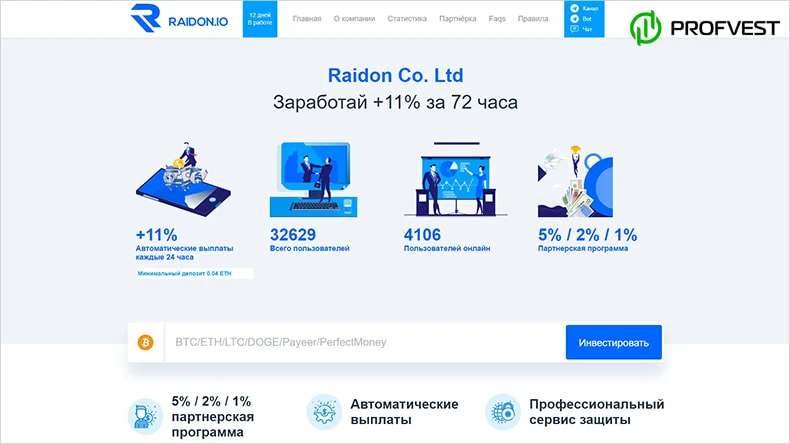 Raidon обзор и отзывы HYIP-проекта