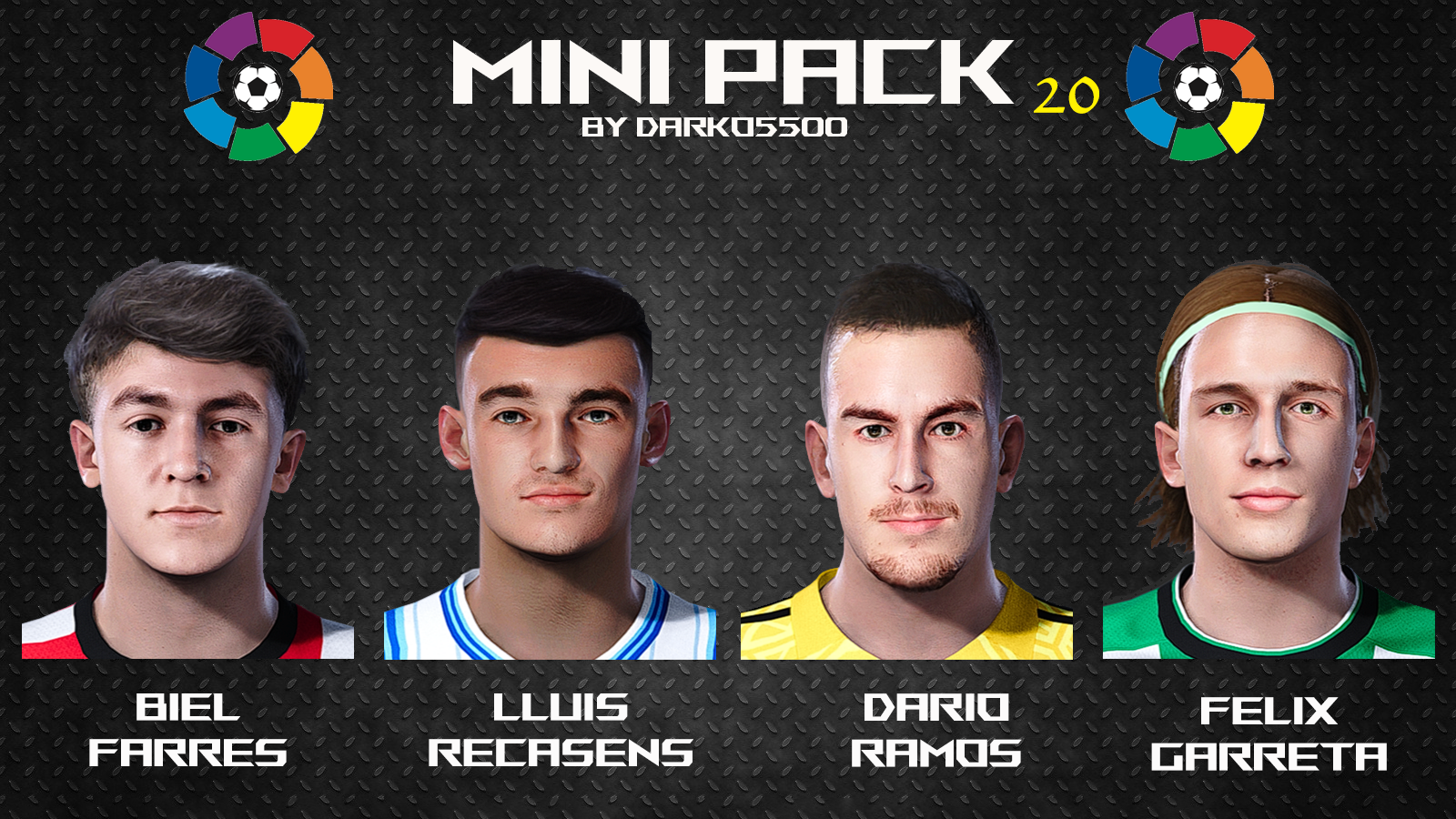PES 2021 Faces: LaLiga Minipack 20 by Darko5500