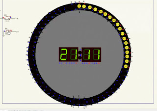 How to make a circular clock with ic 7490 and 74LS164