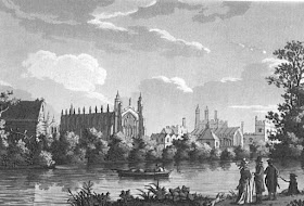 Eton College from Picturesque Views of the River Thames by S Ireland (1792)