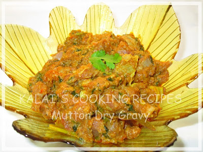 Mutton Dry Gravy with Coriander Leaves