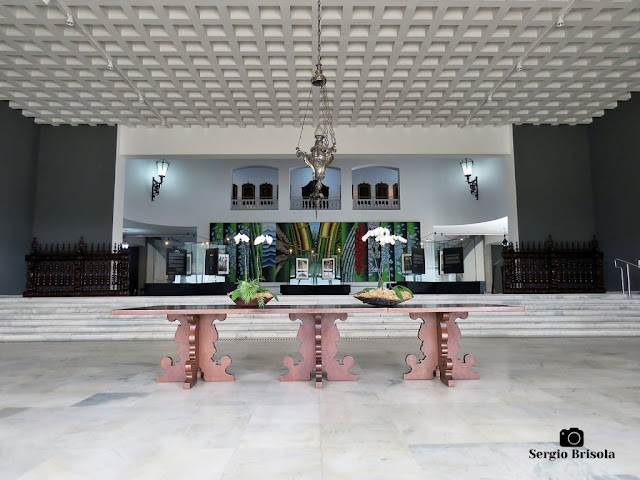 Vista do Hall de entrada do Palácio dos Bandeirantes - Morumbi - São Paulo