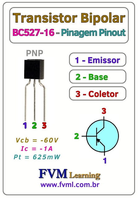 Pinagem-Pinout-transistor-PNP-BC527-16-Características-Substituição