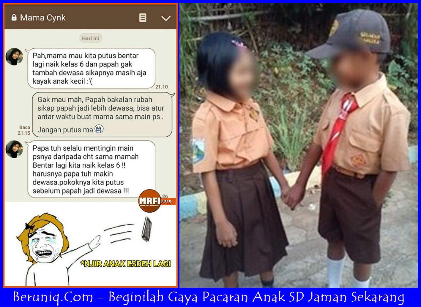 Beginilah Gaya Pacaran Anak SD Jaman Sekarang