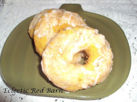 Eclectic Red Barn: Buttermilk Glazed Pumpkin Donuts