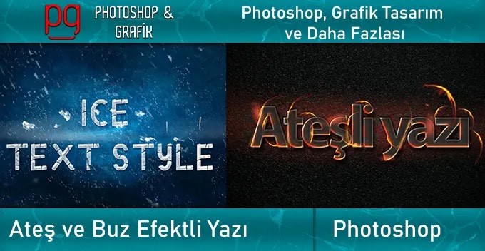 Photoshop Ateş ve Buz Yazı Efekti