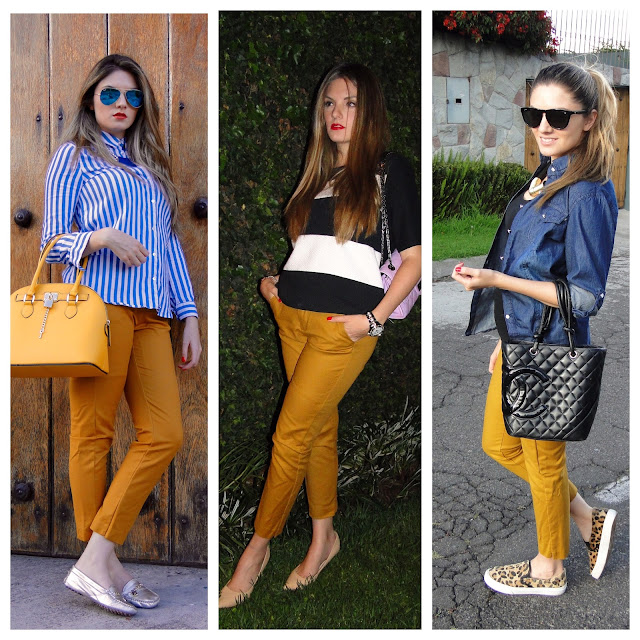 OUTFITS CON PANTALONES DE COLORES