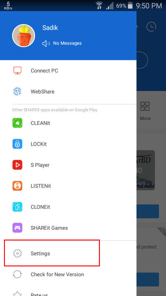 how to move shareit files to sd card