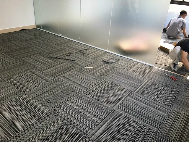 Thảm văn phòng sử dụng thảm tấm T06
