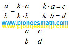 Пропорция. Математика для блондинок.
