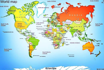 Map of World Country and Region