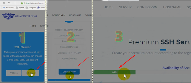 Membuat SSH/SSL 30 Days Sshmonth.com