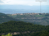 Vista de Talamanca des del Serrat del Feliu