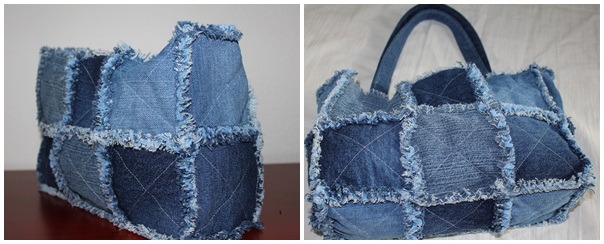 Bag of old jeans tutorial. Сумка из старых джинс