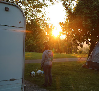 About to head out on a stroll around the campsite