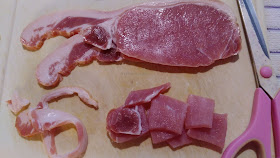 diced bacon