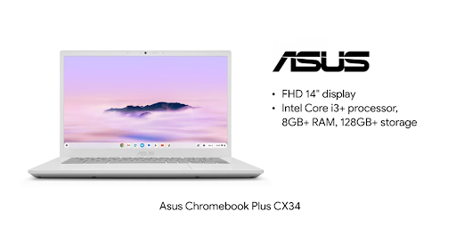 Asus Chromebook Plus CX34 の製品画像