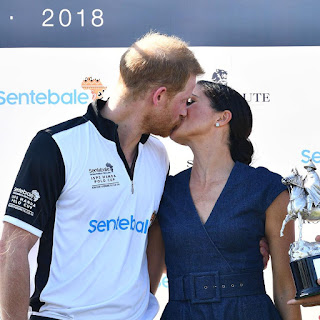 #RoyalFamily; Duke and Duchess of Sussex #MeghanMarkle and #PrinceHarry pack on #PDA as they step out for a day of Polo in Berkshire