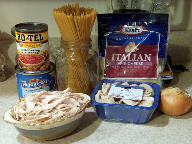 My WAHM Plan: Ingredients for Turned up Turkey Tetrazzini