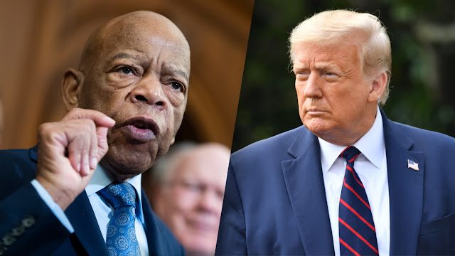 Trump says he won't pay his respects to Rep. Lewis at U.S. Capitol