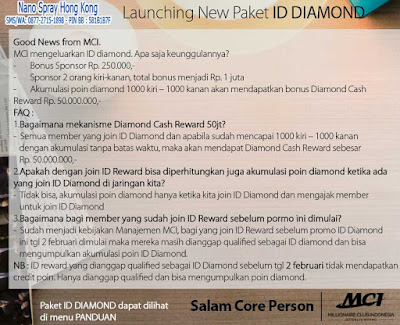 New Paket ID Diamond MCI  