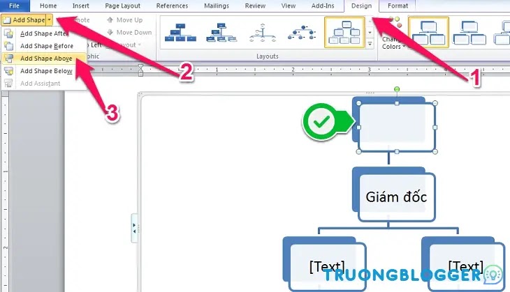 Hướng dẫn cách vẽ sơ đồ cấu trúc tổ chức trong Word