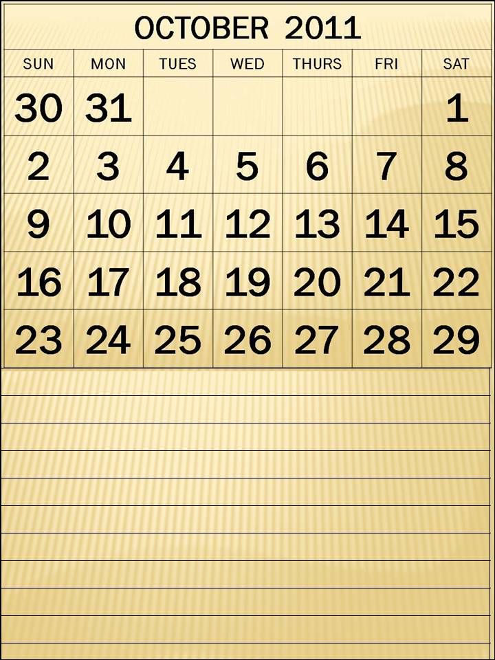 printable calendar october 2011. Printable+calendar+october