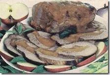 Arrosto di manzo con salsa di mele e menta